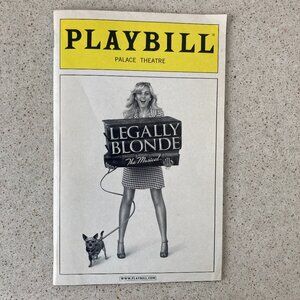 Playbill Legally Blonde The Musical LAURA BELL BUNDY CHRISTIAN BORLE Crease 2007